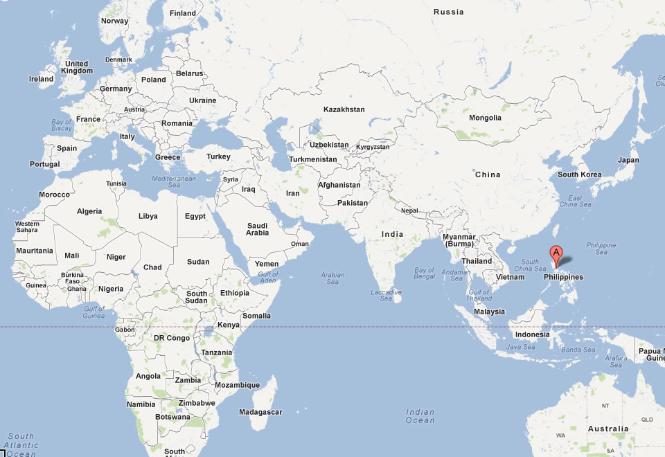 map of manila world